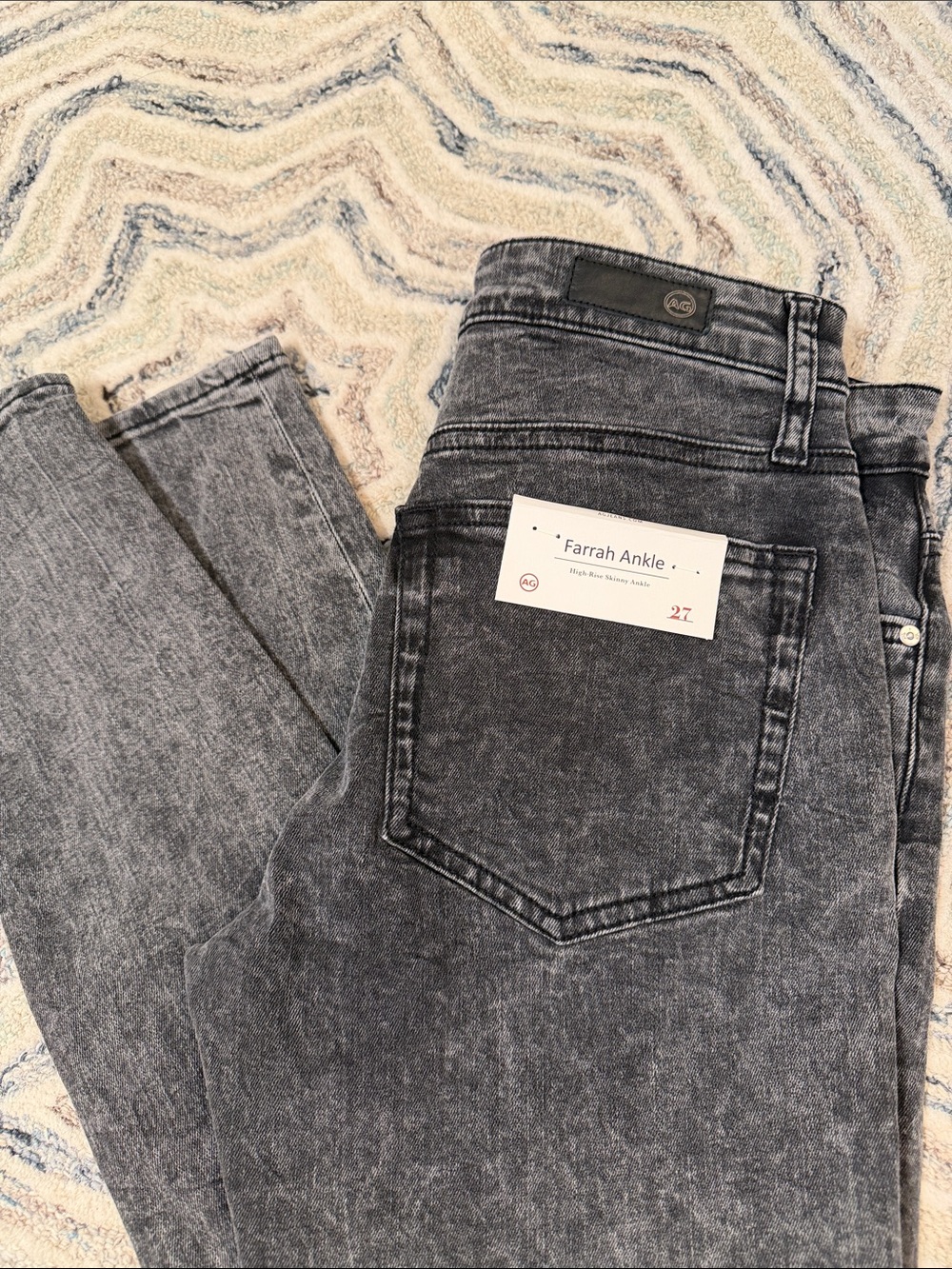 Ag Adriano Goldschmied Farrah Ankle Jeans - Washed Black
